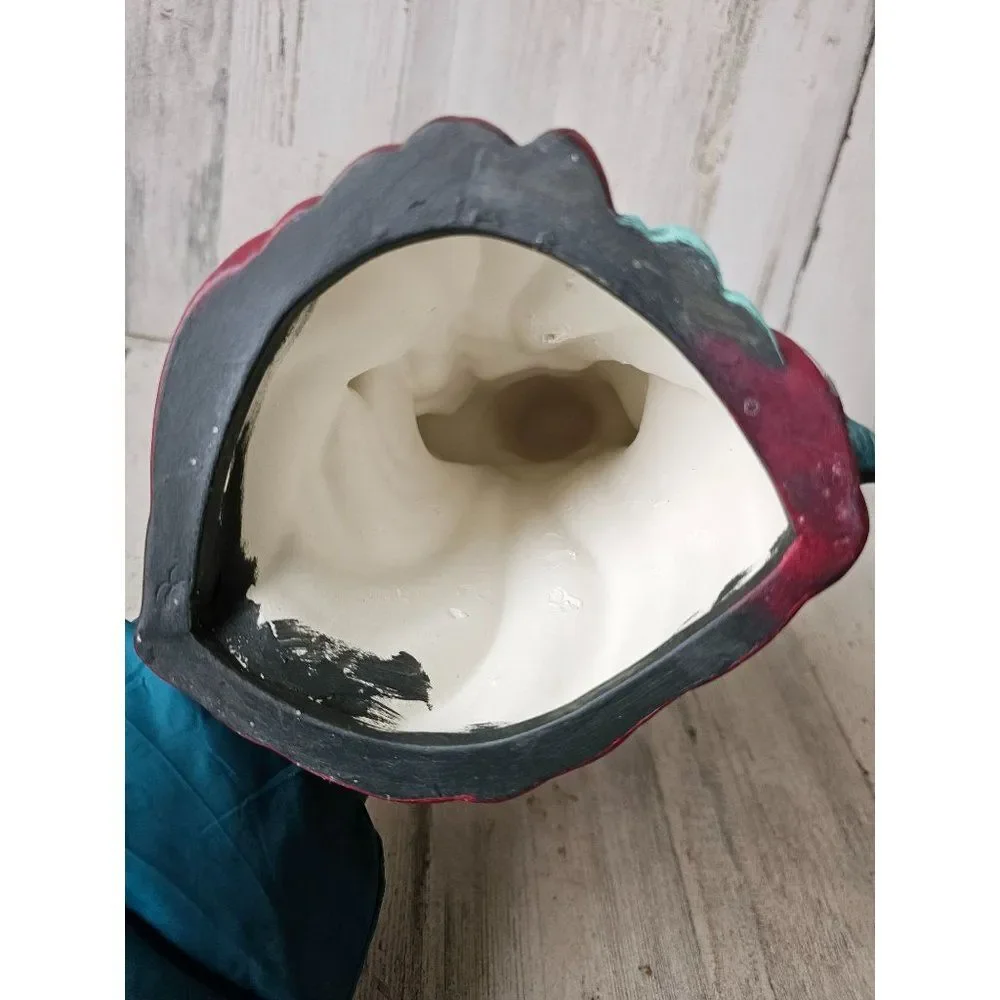 Vintage ceramic Santa Bell fruit traditional‎ Victorian Xmas decor
